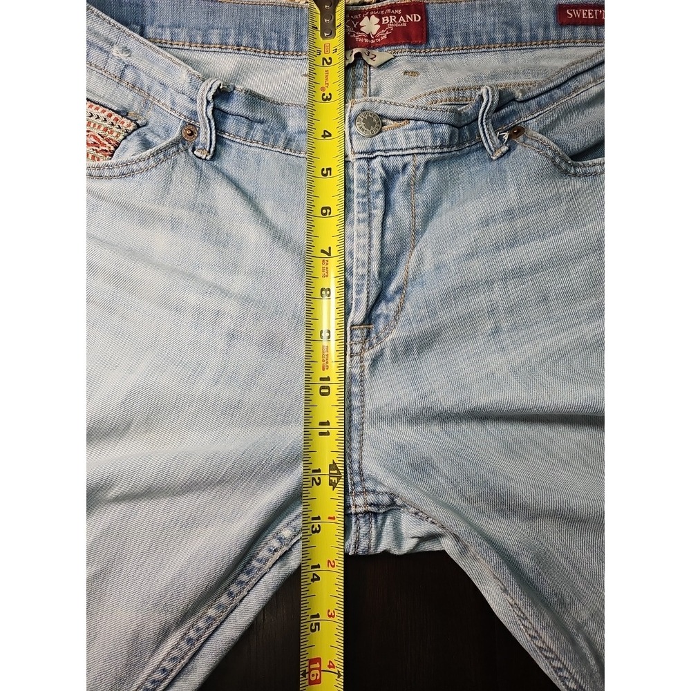 Lucky Brand Sweet'n Crop Women's 14/32 Blue Straight Leg Stretch Denim Crop - Picture 15 of 16